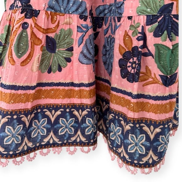 Farm Rio • Seashell Tapestry Short-Sleeve Mini Dress NWOT - Picture 10 of 16